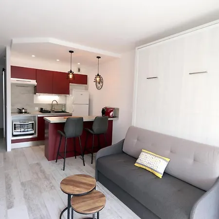 Splendide Studio Pour 2 Refait A Neuf En Bord De Mer, Clim, Wifi, Piscine, Park شقة *