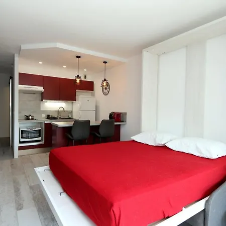 شقة Splendide Studio Pour 2 Refait A Neuf En Bord De Mer, Clim, Wifi, Piscine, Park *